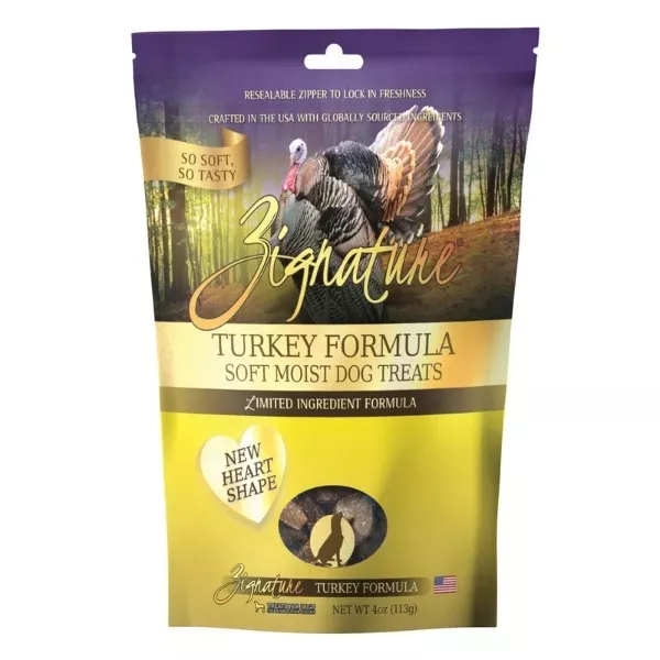 Zignature Soft Moist Treats for Dogs - Turkey Formula