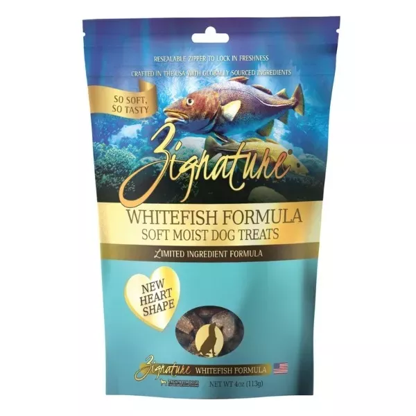 Zignature Soft Moist Treats for Dogs - Whitefish Formula