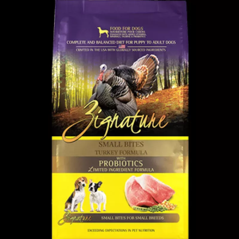 Zignature Turkey Small Bites Formula Dry Dog Food