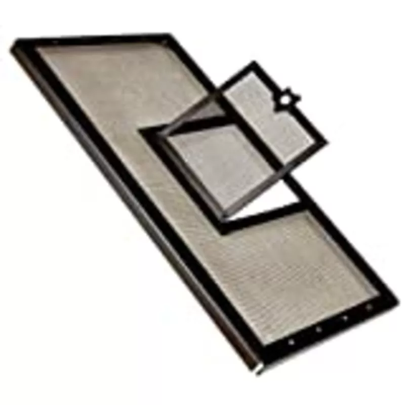 Zill Fresh Air Terrarium Screen Cover With Hinged Door30x 12 Black
