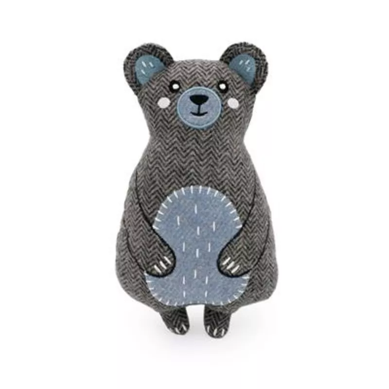 Zippy Paws Plush Dog Toy ecoZippy Cotton Cuddler – Bear