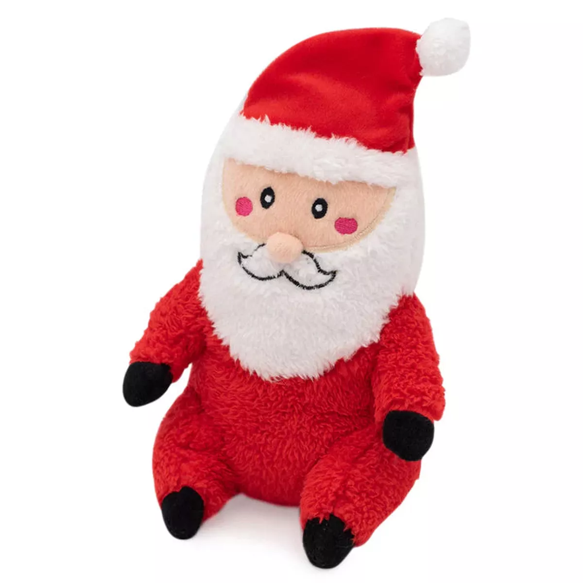 Zippy Paws Plush Squeaker Dog Toy – Christmas Holiday Cheeky Chumz – Santa