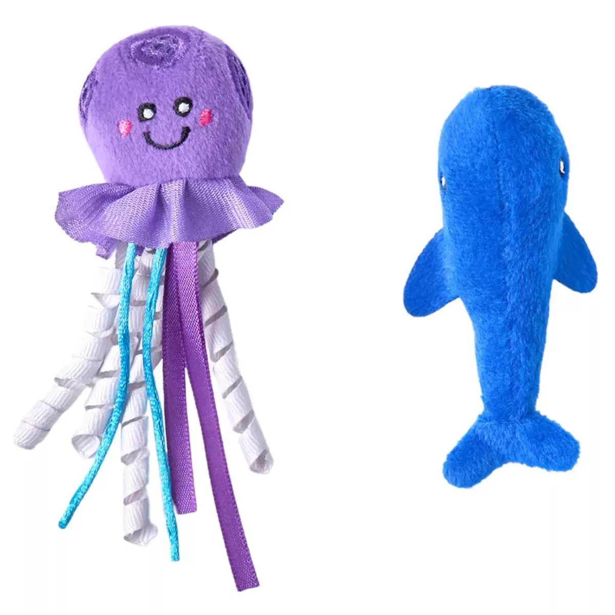 ZippyClaws Mesh Mates Cat Toy - Jellyfish and Whale