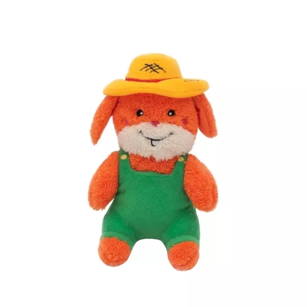 ZippyPaws Cheeky Chumz Garret the Gardener Plush Dog Toy