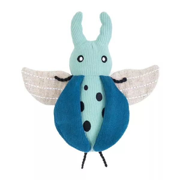 ZippyPaws EcoZippy Corduroy Critter Plush Dog Toy - Beetle