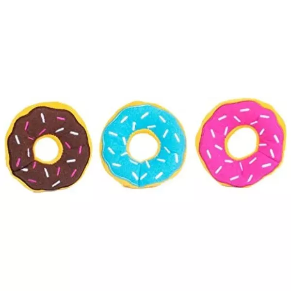 ZippyPaws Miniz 3-Pack Donuts