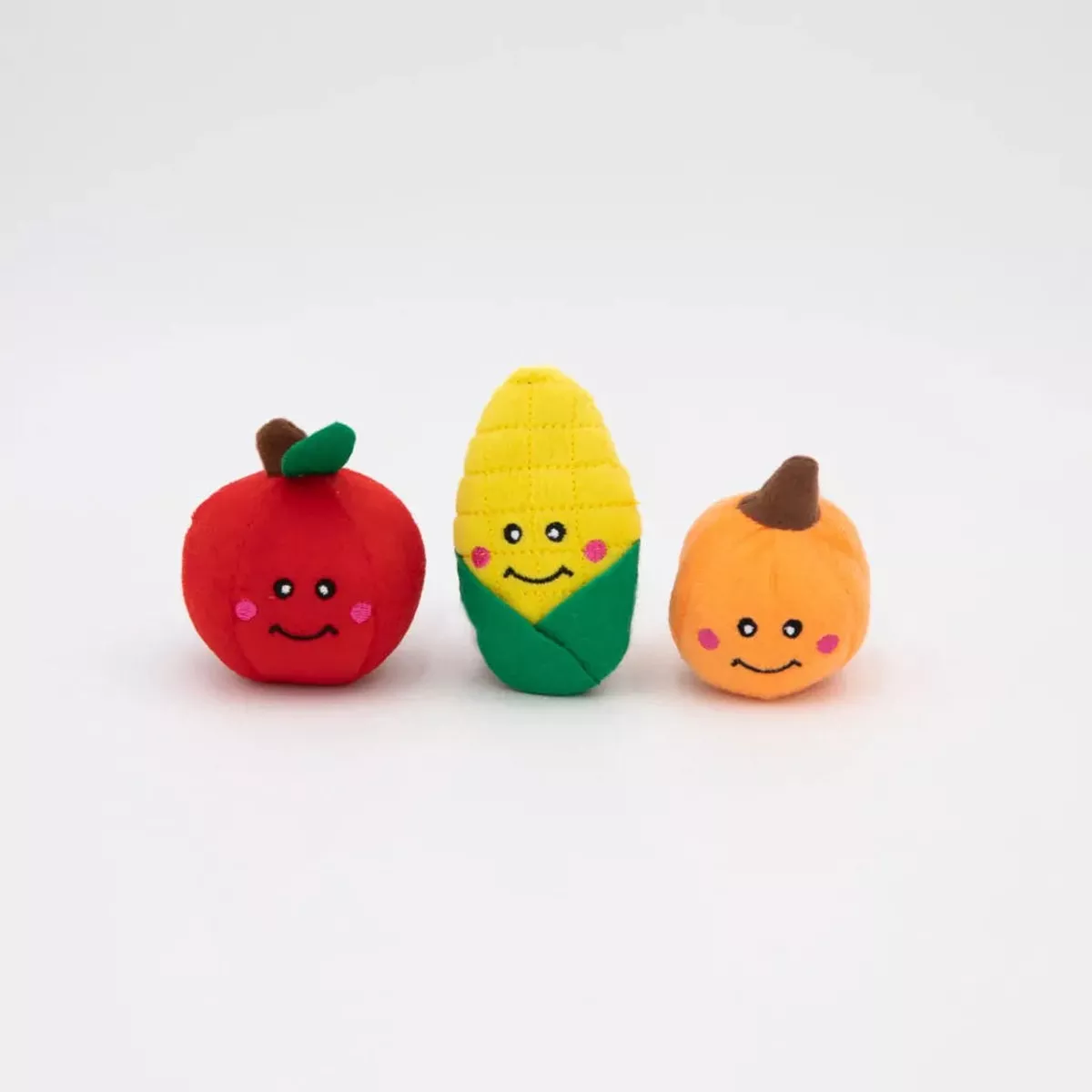 Zippypaws Plush Toys For Dog Miniz 3-Pack Fall Harvest
