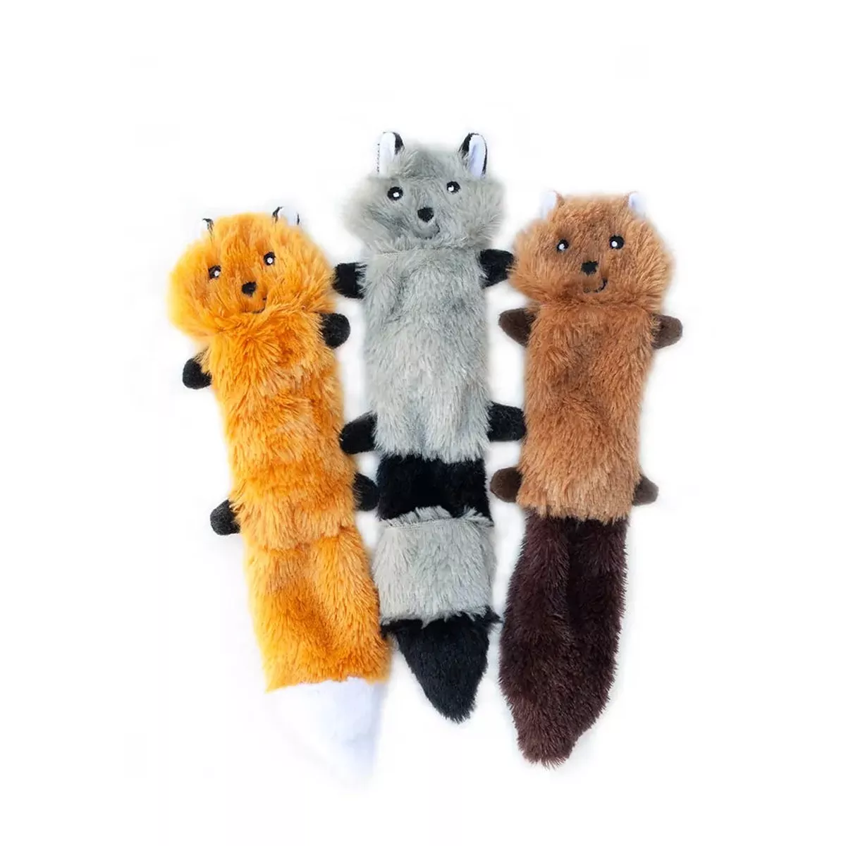 Zippypaws Plush Toys For Dog Skinny Peltz Small Set of 3