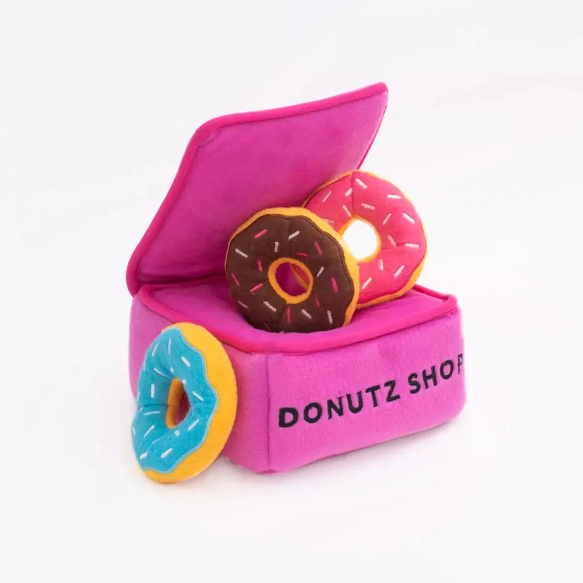 Zippypaws Plush Toys For Dog Zippy Burrow Donutz Box