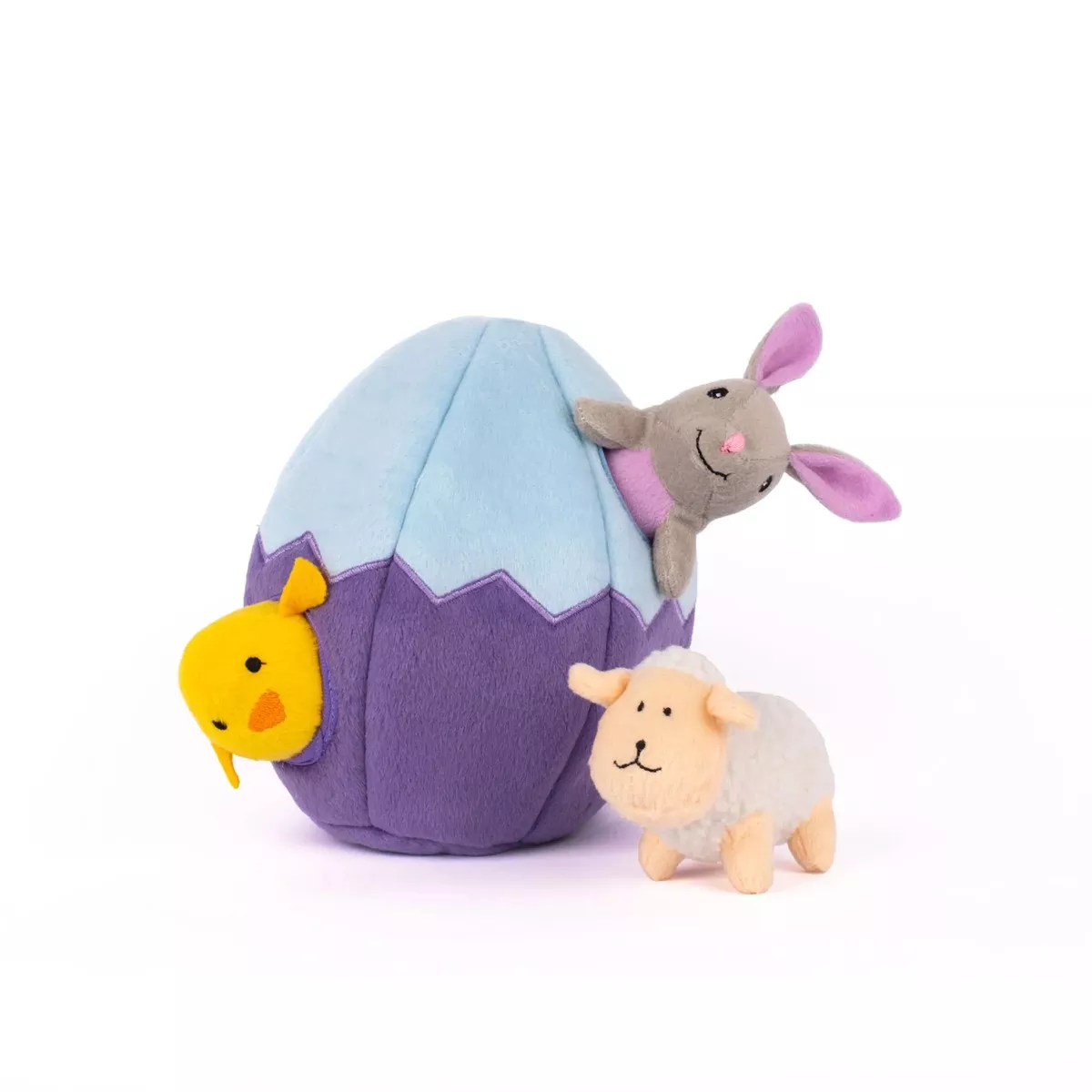 Zippypaws Plush Toys For Dog Zippy Burrow Easter Egg and Friends
