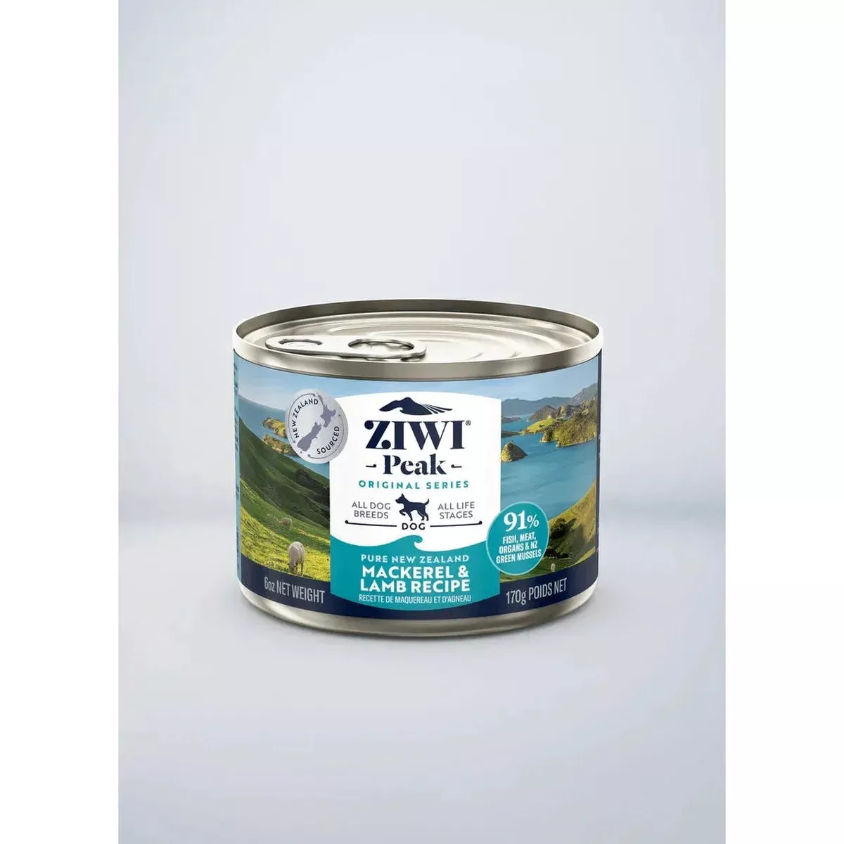 ZIWI Peak Dog Wet Food Cans Mackerel & Lamb Recipe