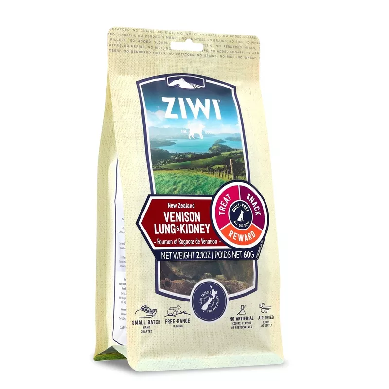 ZIWI Venison Lung & Kidney, 2.1-oz Bag
