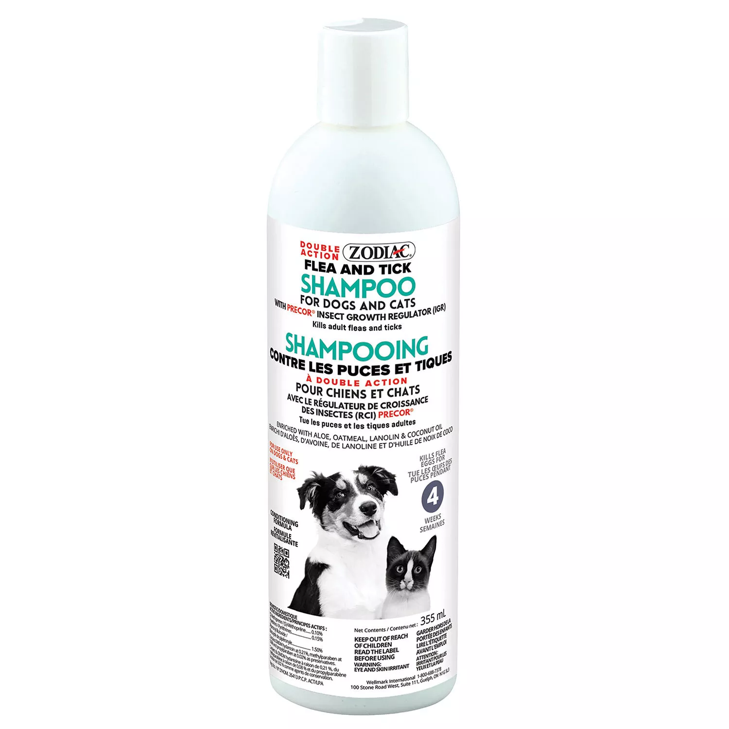 Zodiac, Double Action Flea & Tick Shampoo - 355 mL