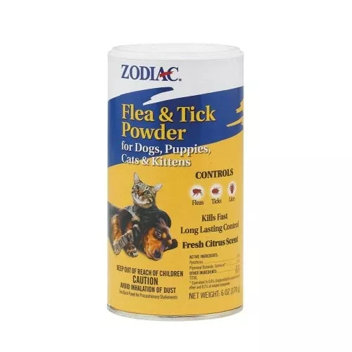 Zodiac, Zodiac Flea and TickPowder for Dogs and Cats, 1 Each/6 Oz