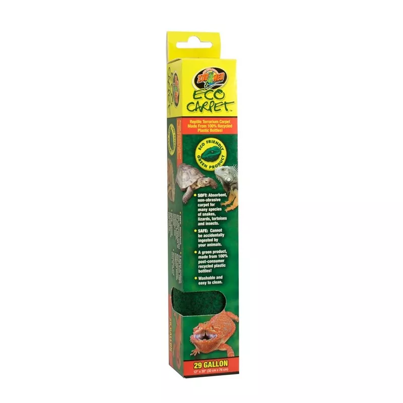 Zoo Med Eco Carpet Reptile Terrarium Carpet, Green, 29 Gallon