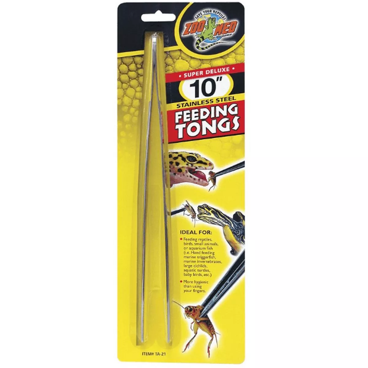 Zoo Med Super Deluxe 10″ Stainless Steel Feeding Tongs