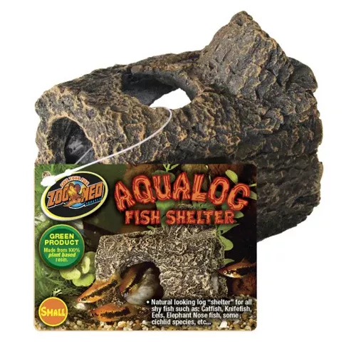 Zoo Med, Zoo Med Aqualog Fish Shelter, Brown, 1 Each/Small