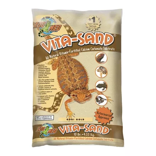 Zoo Med, Zoo Med Vita Sand Substrate Gold, 10 Lbs, Gold / (Case Of 3)