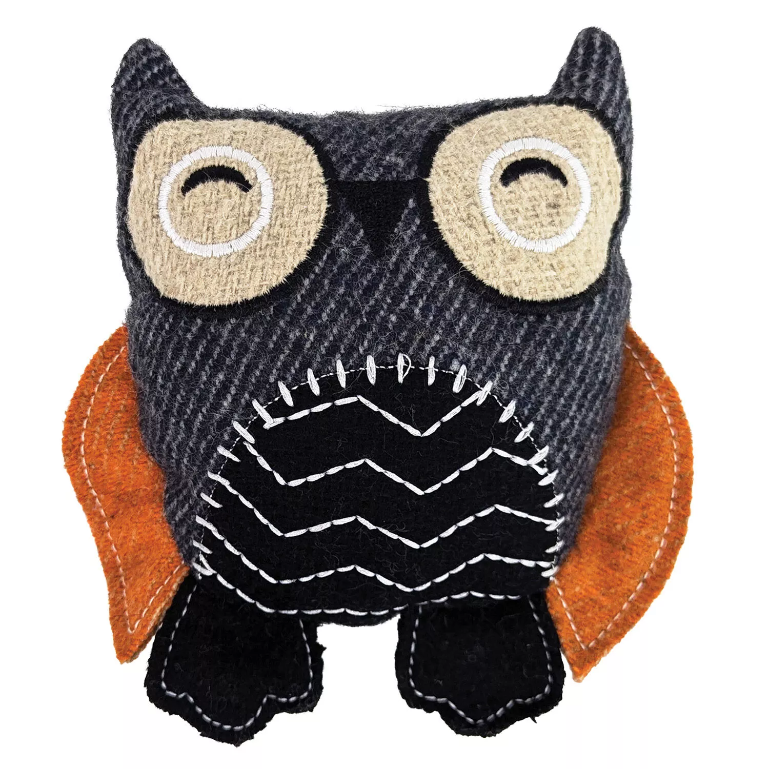 Zoom Pets, Recycled Wool Owl Plush - Dog Toy