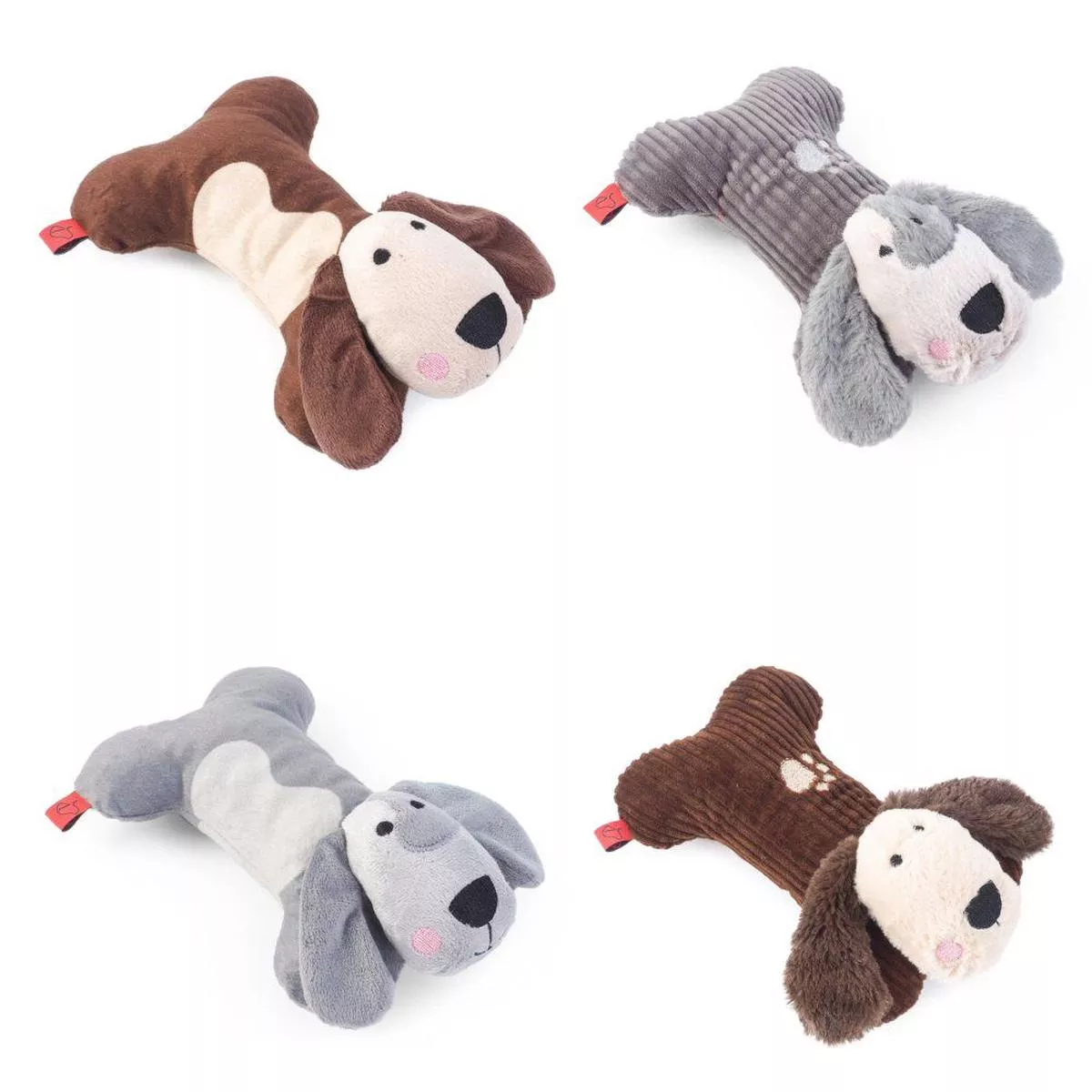 Zoon 22cm Sausage Doggie Squeaky Soft Dog Toy