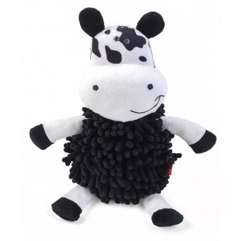 Zoon 26cm Noodly Cow Squeaky Soft Dog Toy