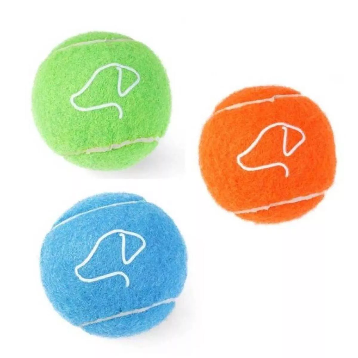 Zoon 6.5cm Squeaky Pooch Tennis Balls – 3 Pack