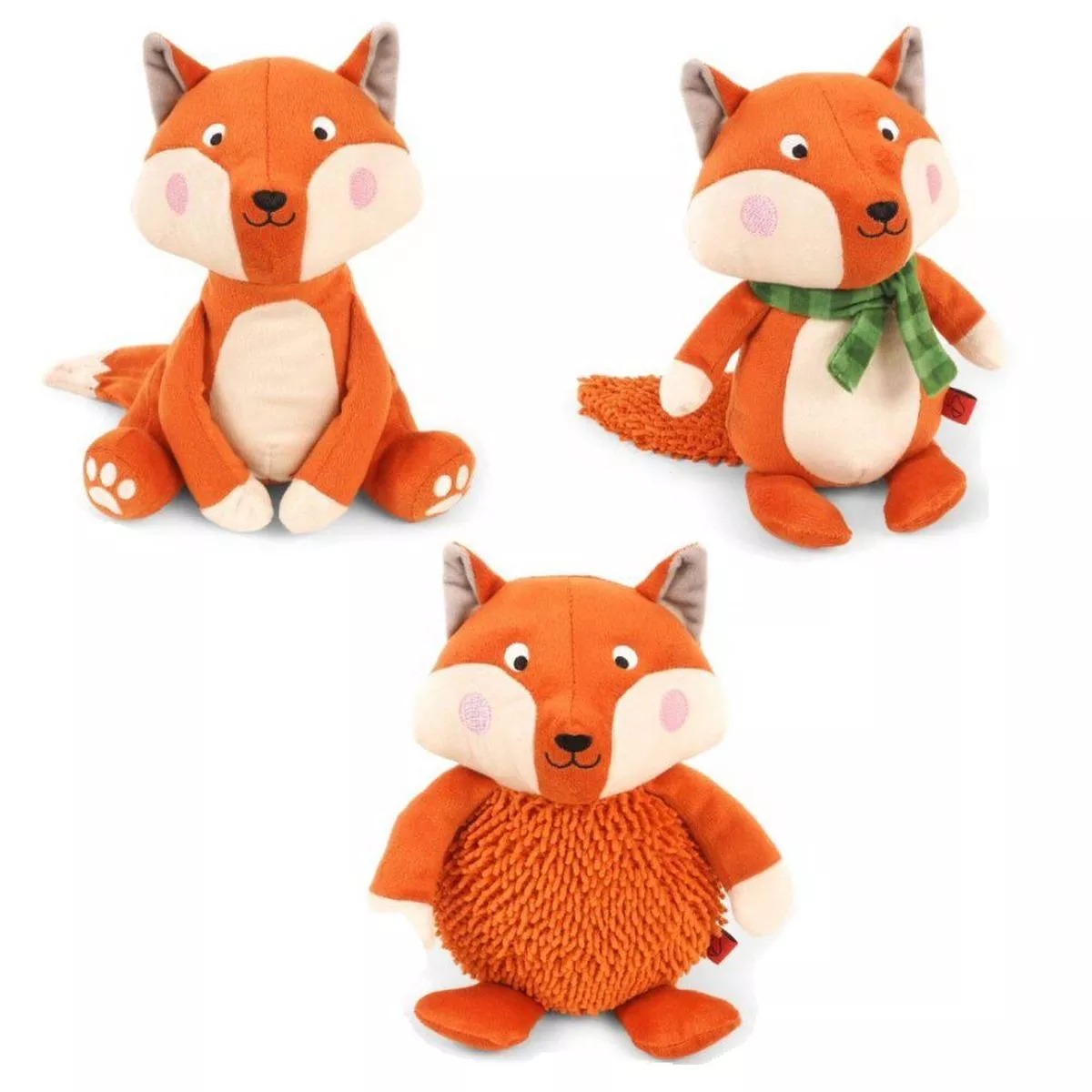 Zoon Foxy PlayPal Squeaky Soft Dog Toy