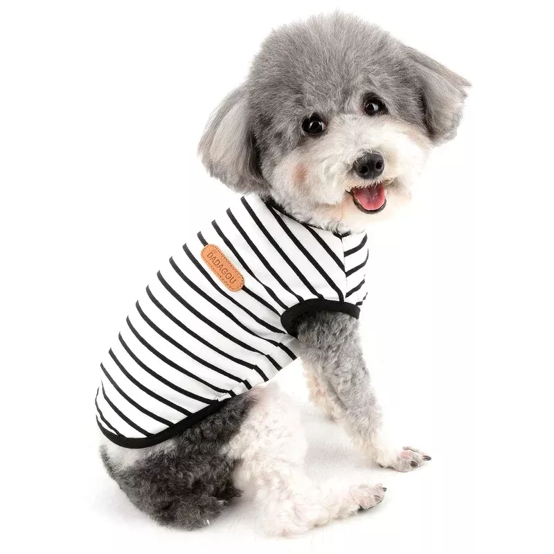 Zweitea summer dog shirts for small dogs striped breathable west t-shirts soft cotton puppy clothing pets cats sleeveless tank top chihuahua basic tea shirt clothing black m medium black – Creating a Sanctuary for Your Pets and Visiting Wildlife