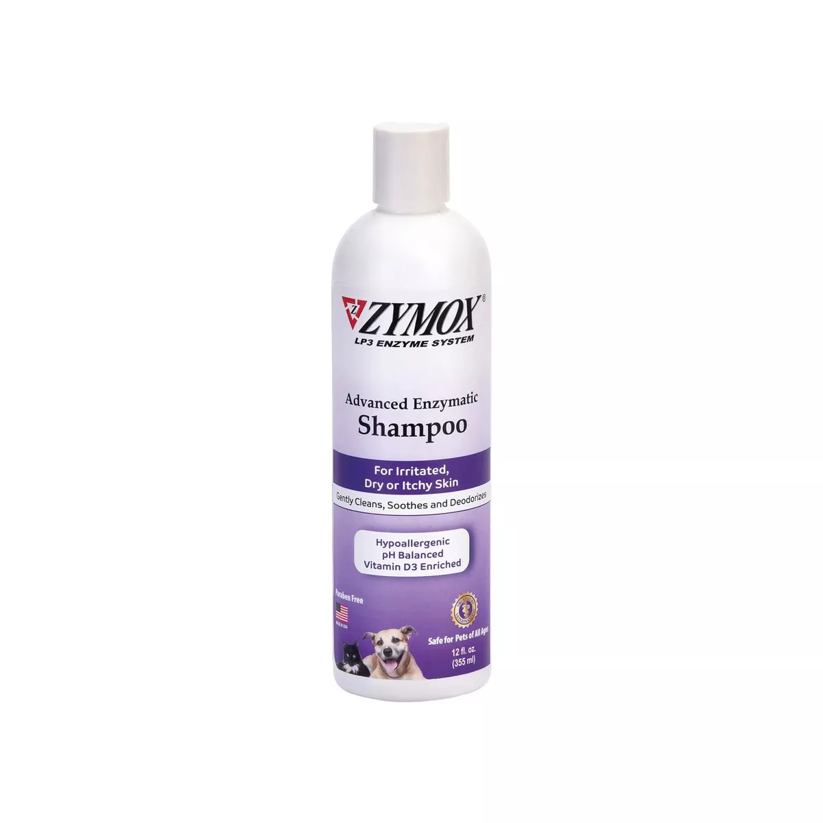 Zymox Advanced Enzymatic Dry or Itchy Skin Shampoo for Dogs & Cats