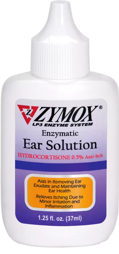 Zymox Ear Solution w Hydrocortisone 1.25Oz